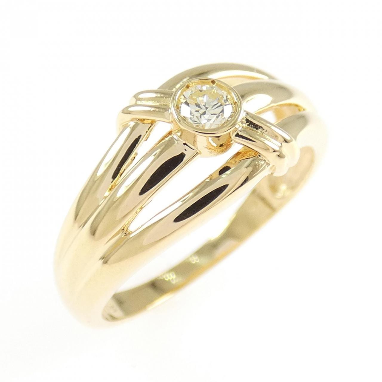 K18YG ダイヤモンド リング 0.11CT