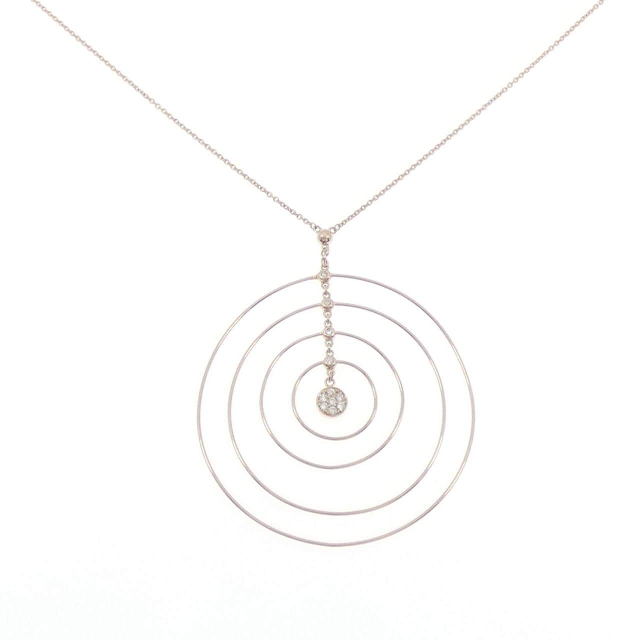 K18PG ダイヤモンド ネックレス 0.15CT