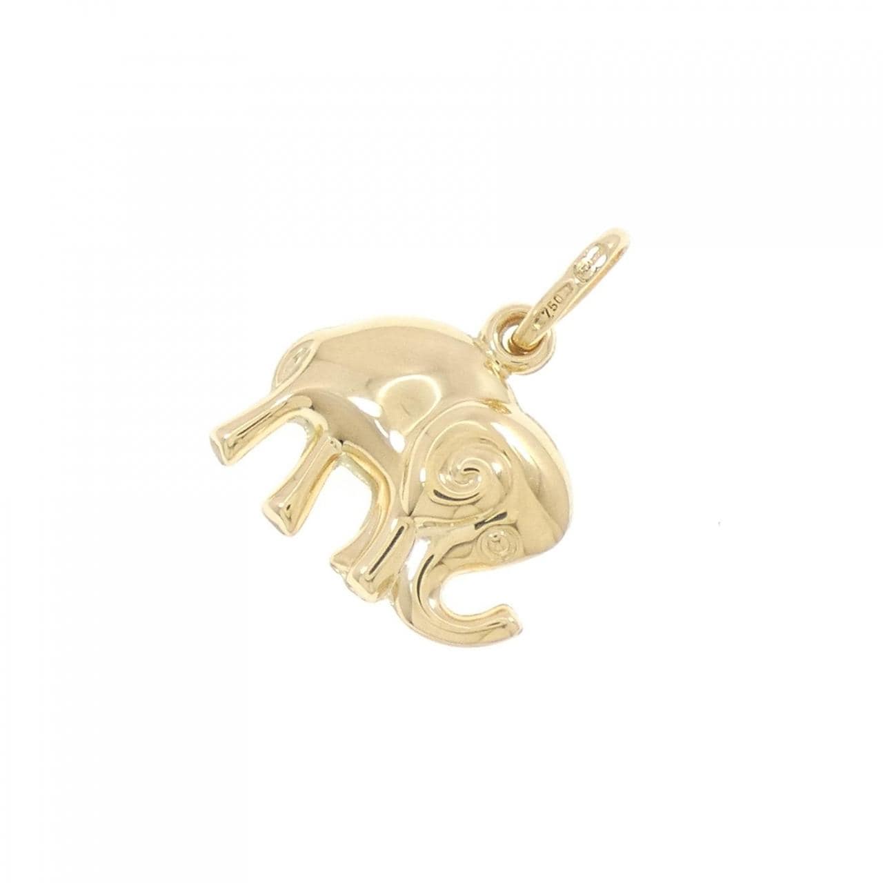 UNOAERRE 750YG Elephant Pendant