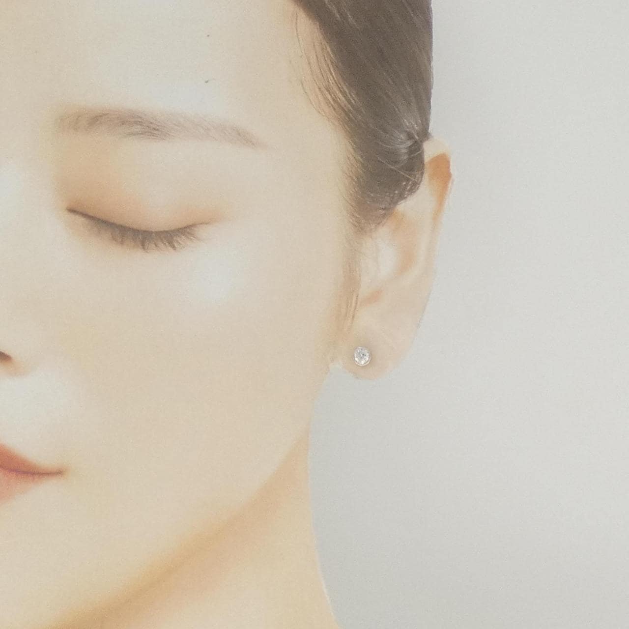 [Remake] PT900 Diamond Earrings 0.310CT F I1 Fair (Single)