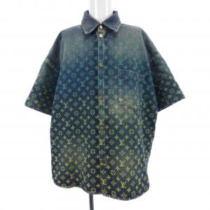 ルイヴィトン LOUIS VUITTON レインボーモノグラムショートスリブデニムシャツ HOS72XYM4 S／Sシャツ