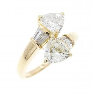 K18YG ダイヤモンド リング 1.146CT