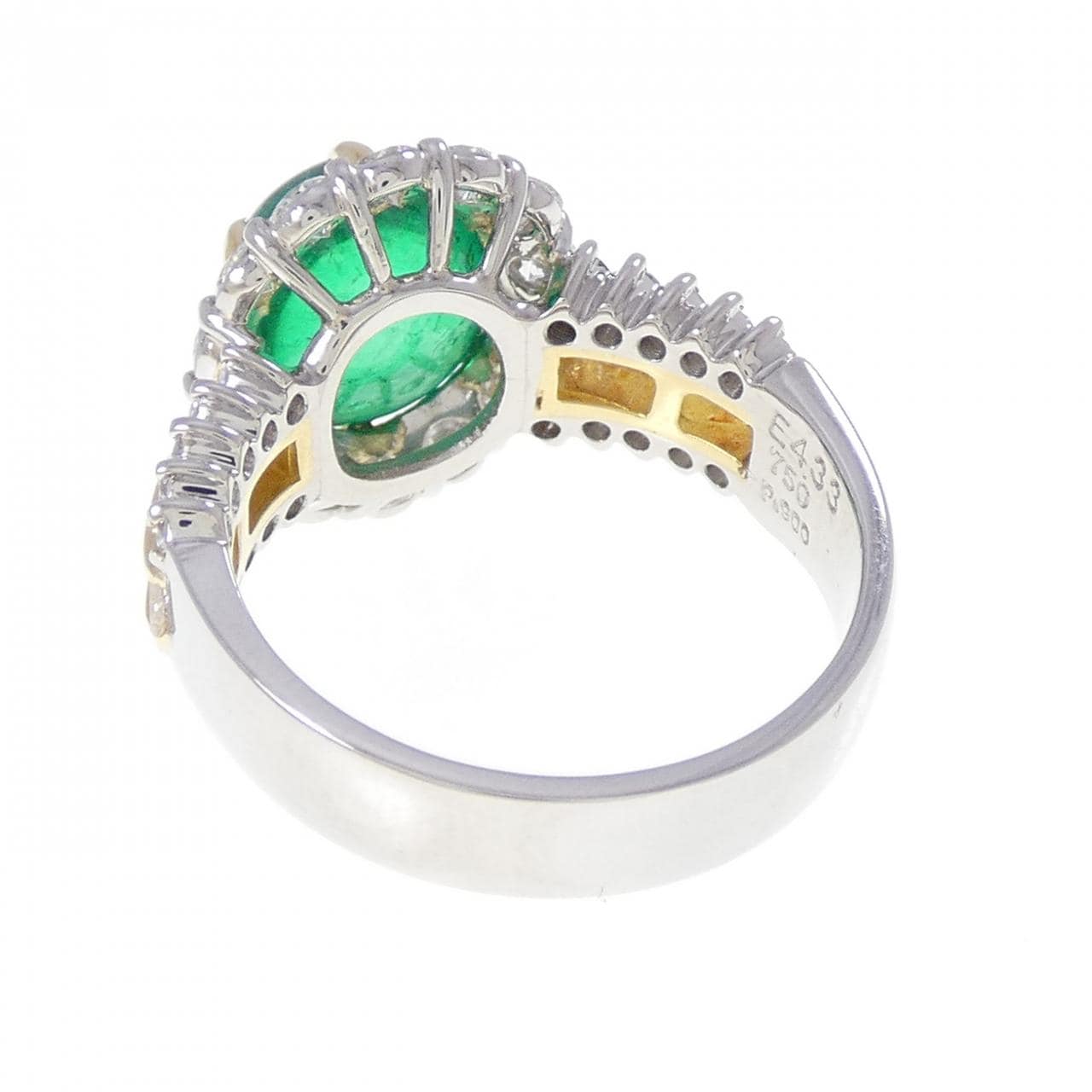 PT900/750YG エメラルド リング 4.33CT