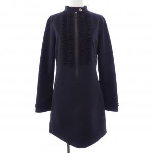 ルイヴィトン LOUIS VUITTON ラッフルトリムロングスリーブテクニカルジャージードレス FUDS12G72 ワンピース