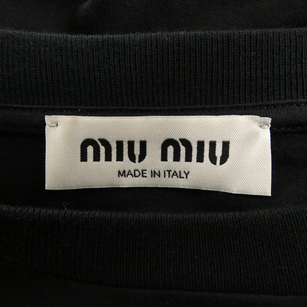 ミュウミュウ MIU MIU MIU MIU ロゴ MJL862 S232 1YXT Tシャツ