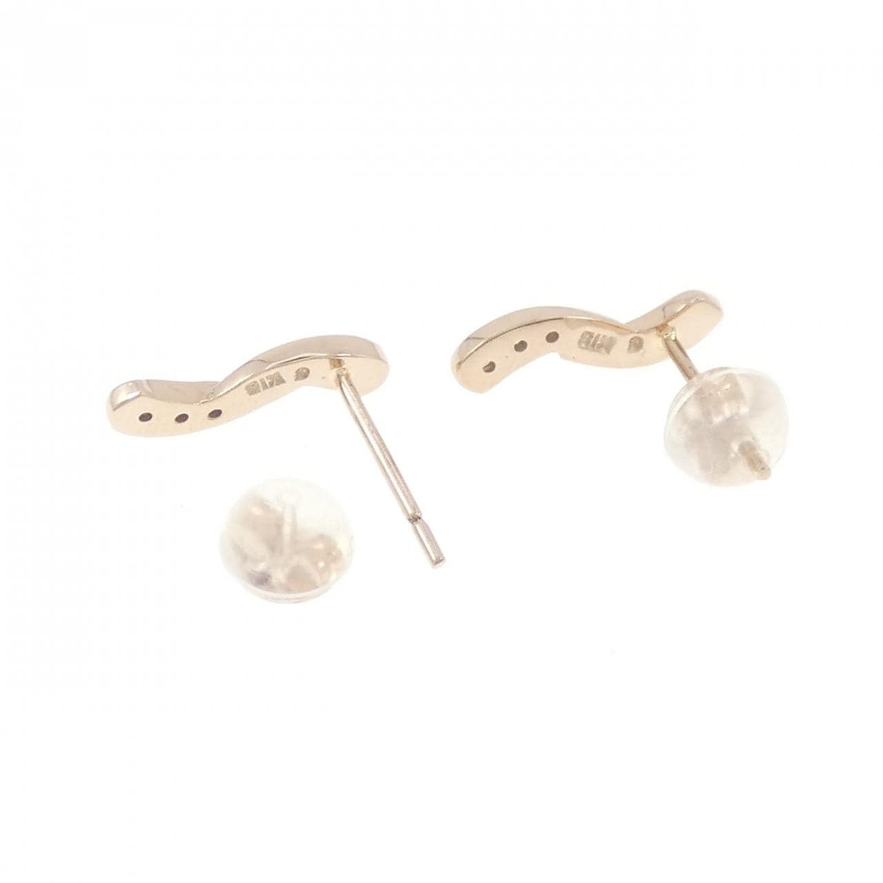 K18PG Diamond earrings