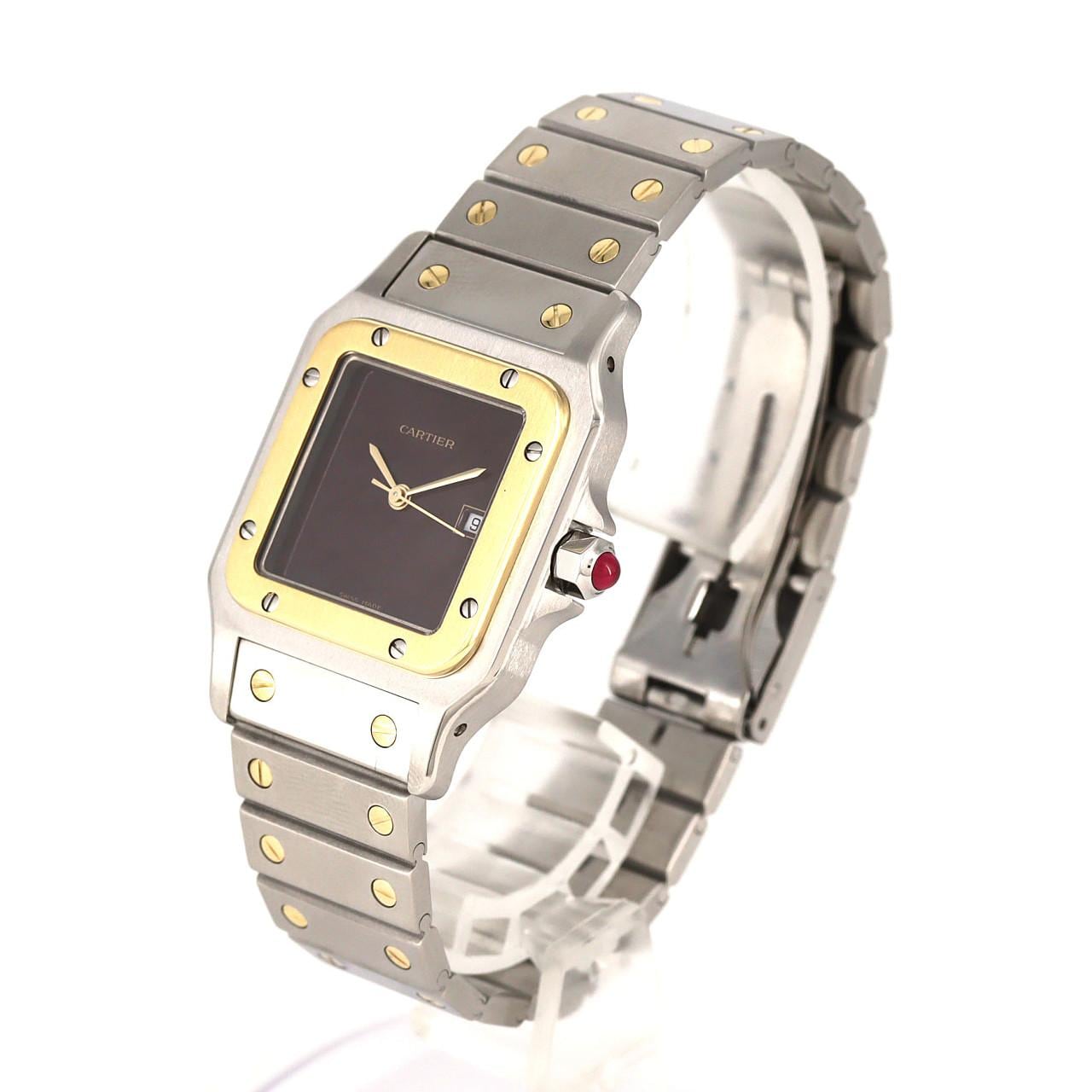 カルティエ サントスカレLM コンビ 45168381 SSxYG 自動巻