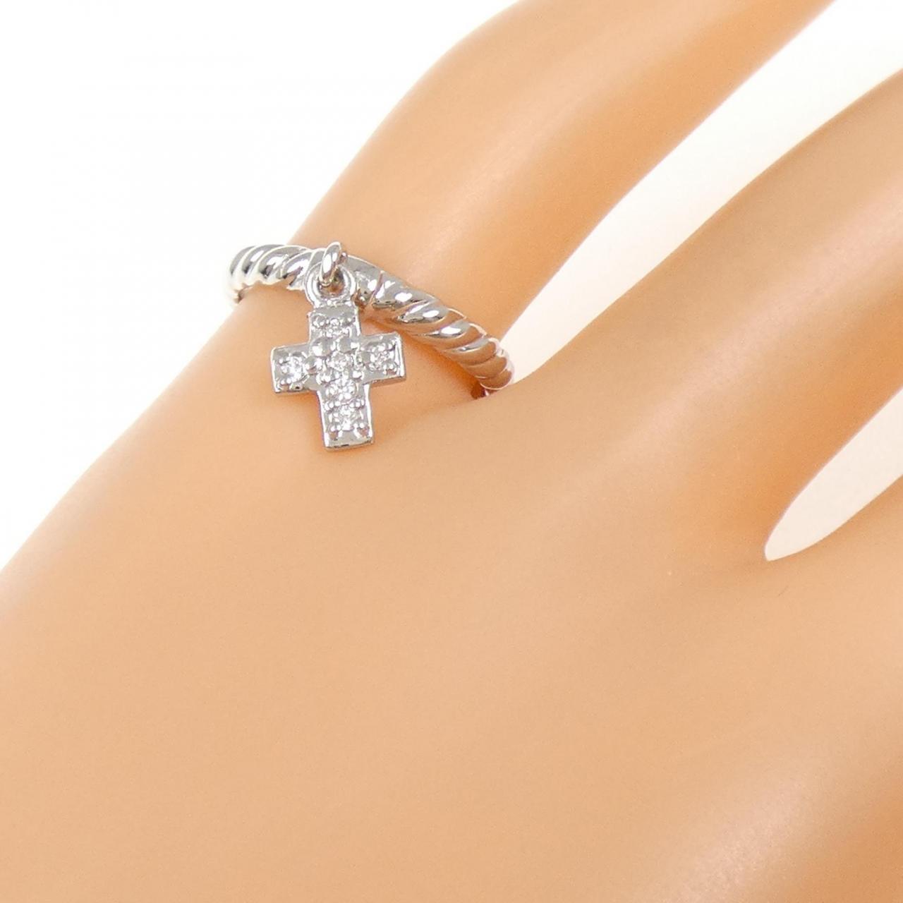 PT900钻石戒指，0.05克拉