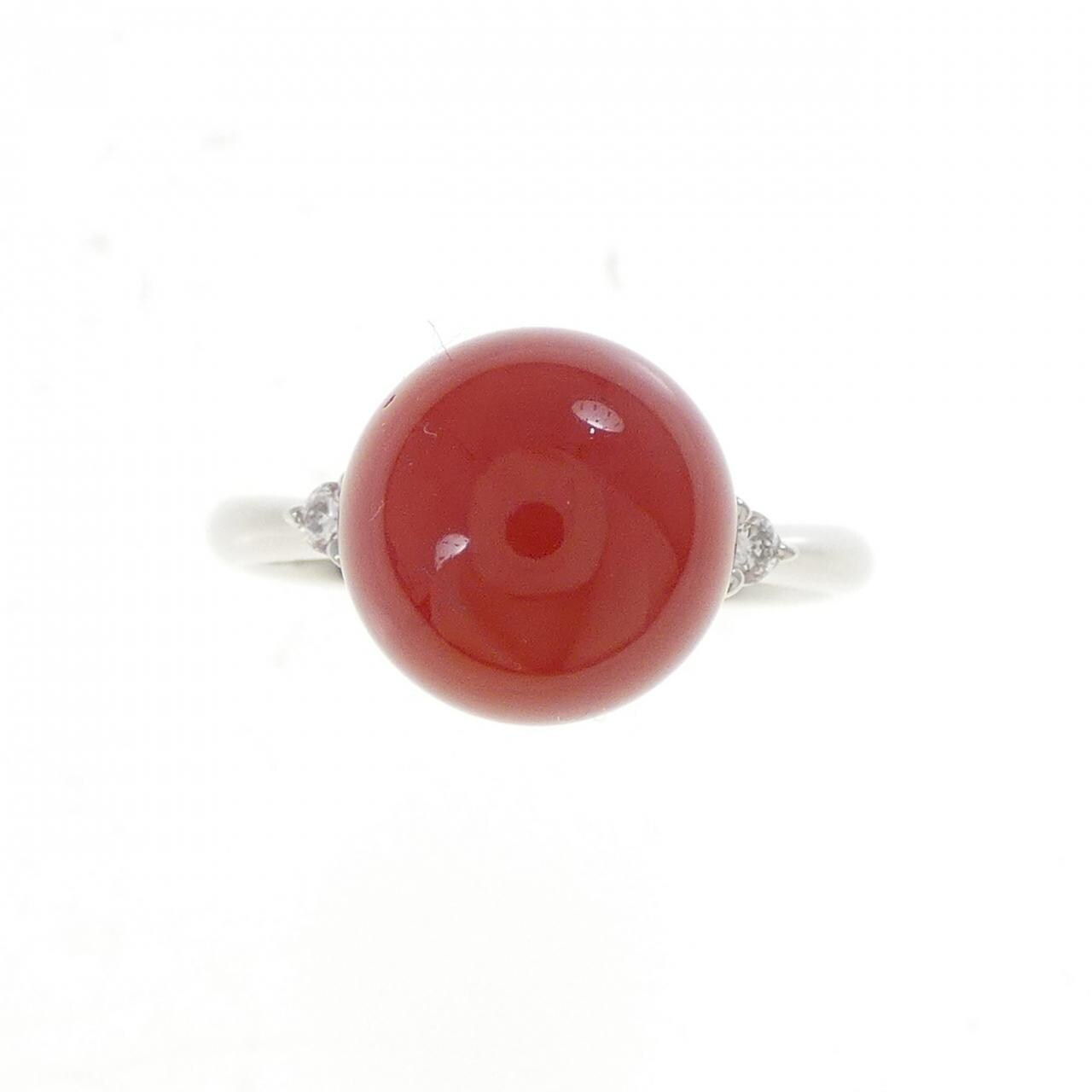 PT900 サンゴ リング 9.0mm