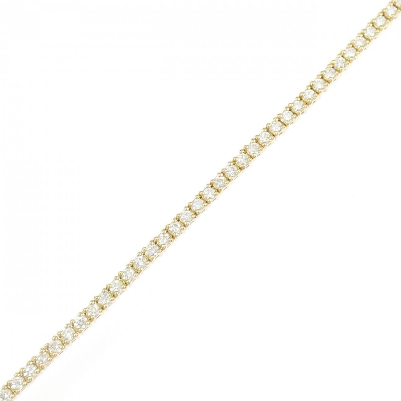 【リメイク】K18YG ダイヤモンド ブレスレット 1.33CT