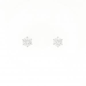 【リメイク】PT900/ST ダイヤモンド ピアス 0.329CT 0.339CT D-E VS2 EXT-VG