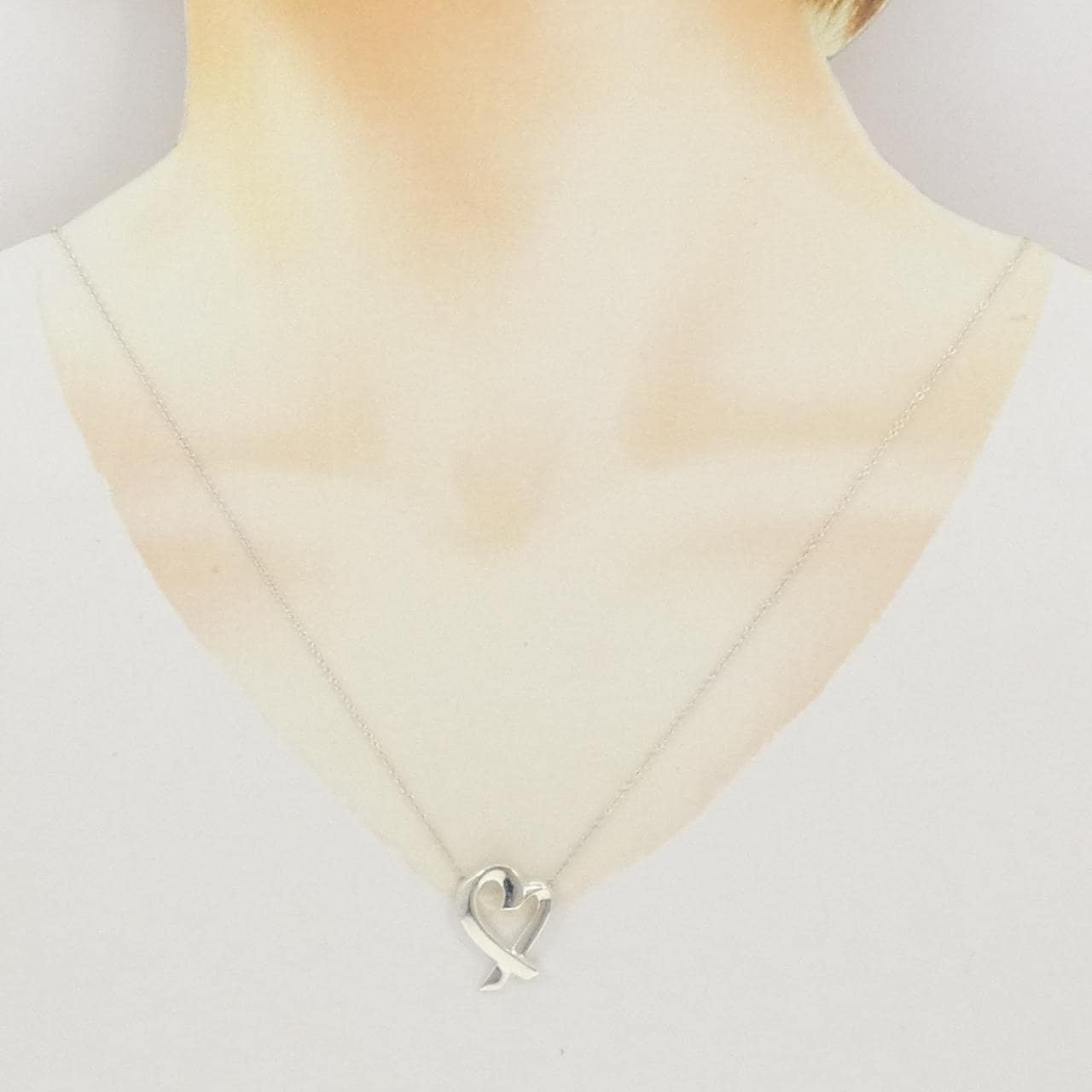 ティファニー ラビングハート ネックレス
