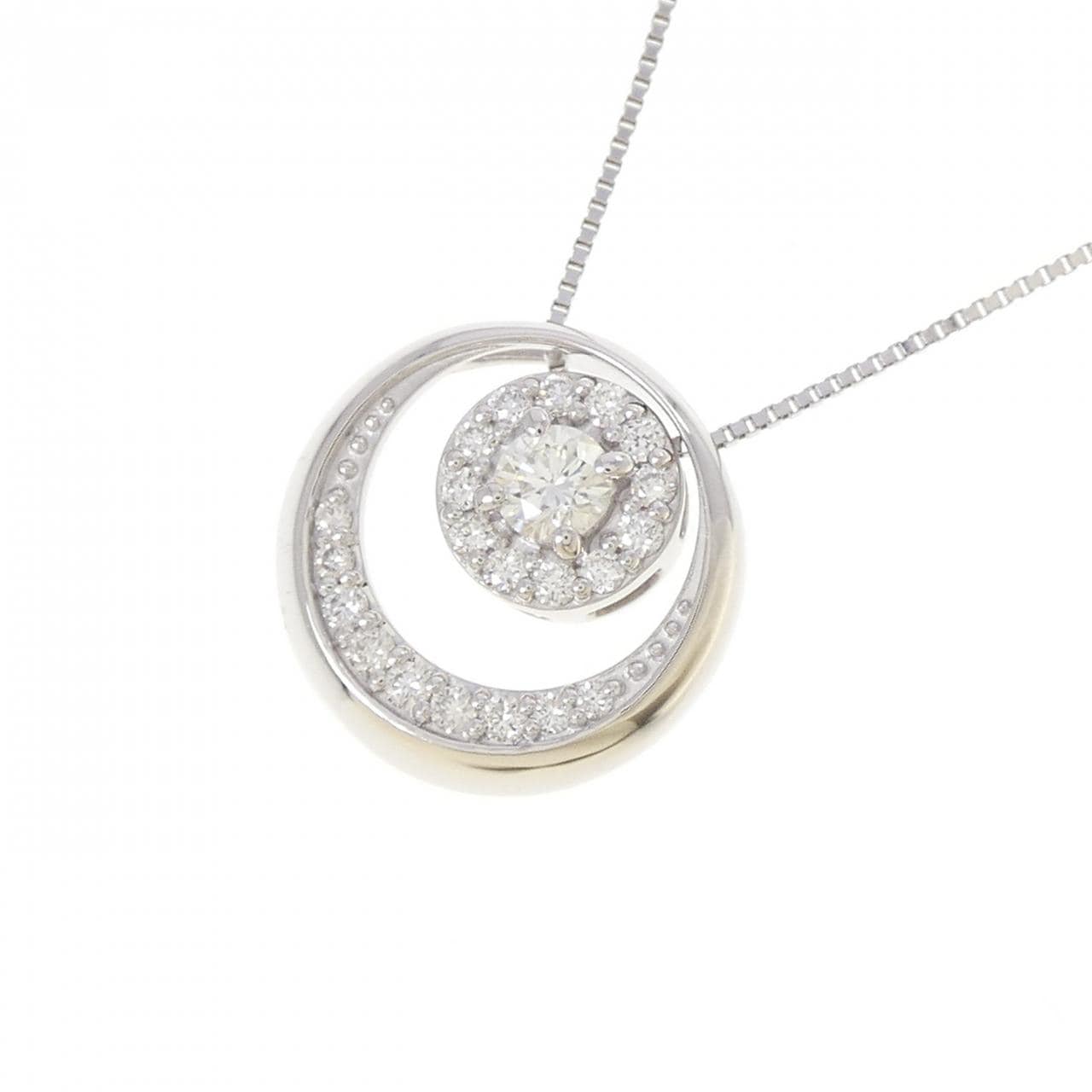 PT900/PT850 2WAY ダイヤモンド ネックレス 0.252CT