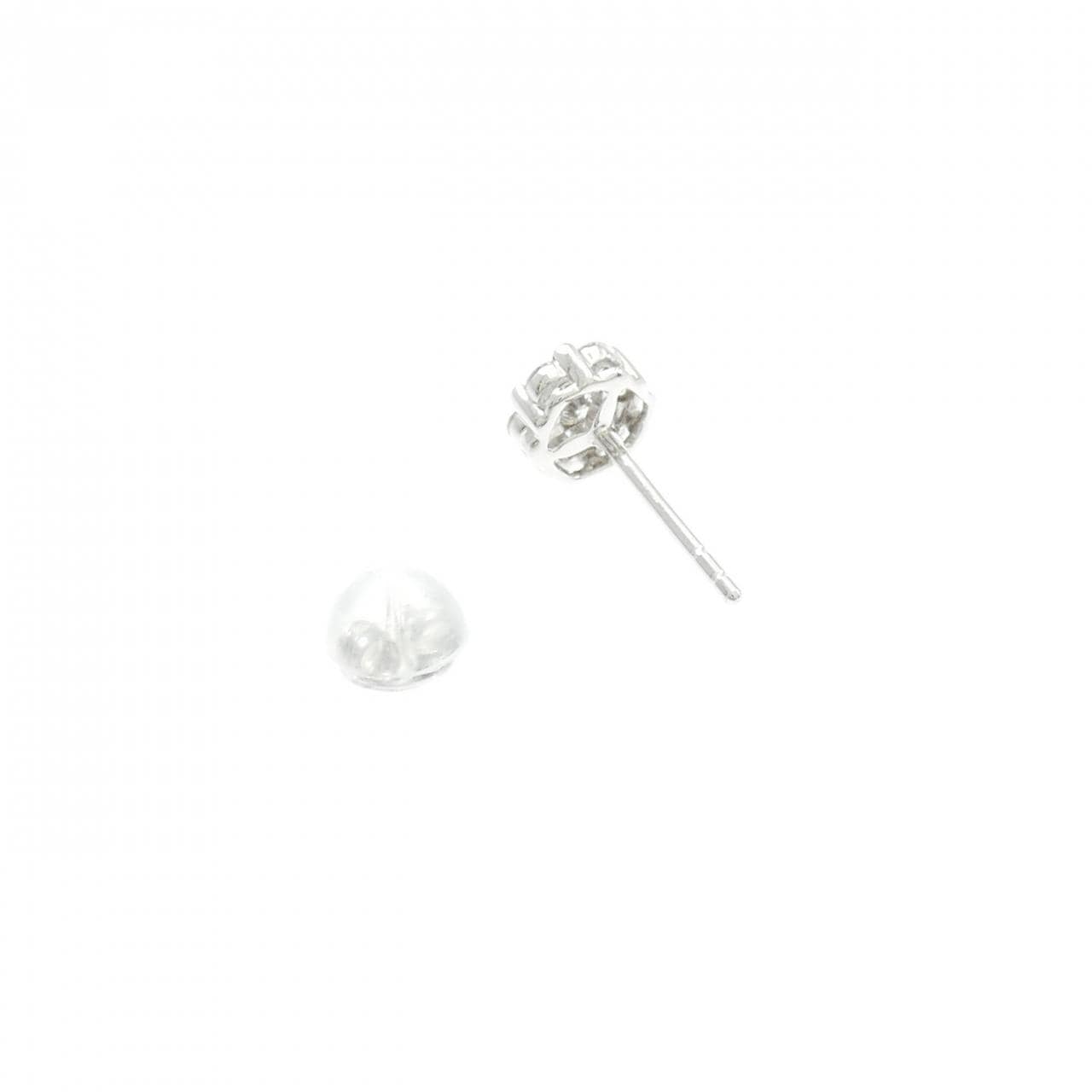 K18WG ダイヤモンド ピアス 片耳 0.25CT