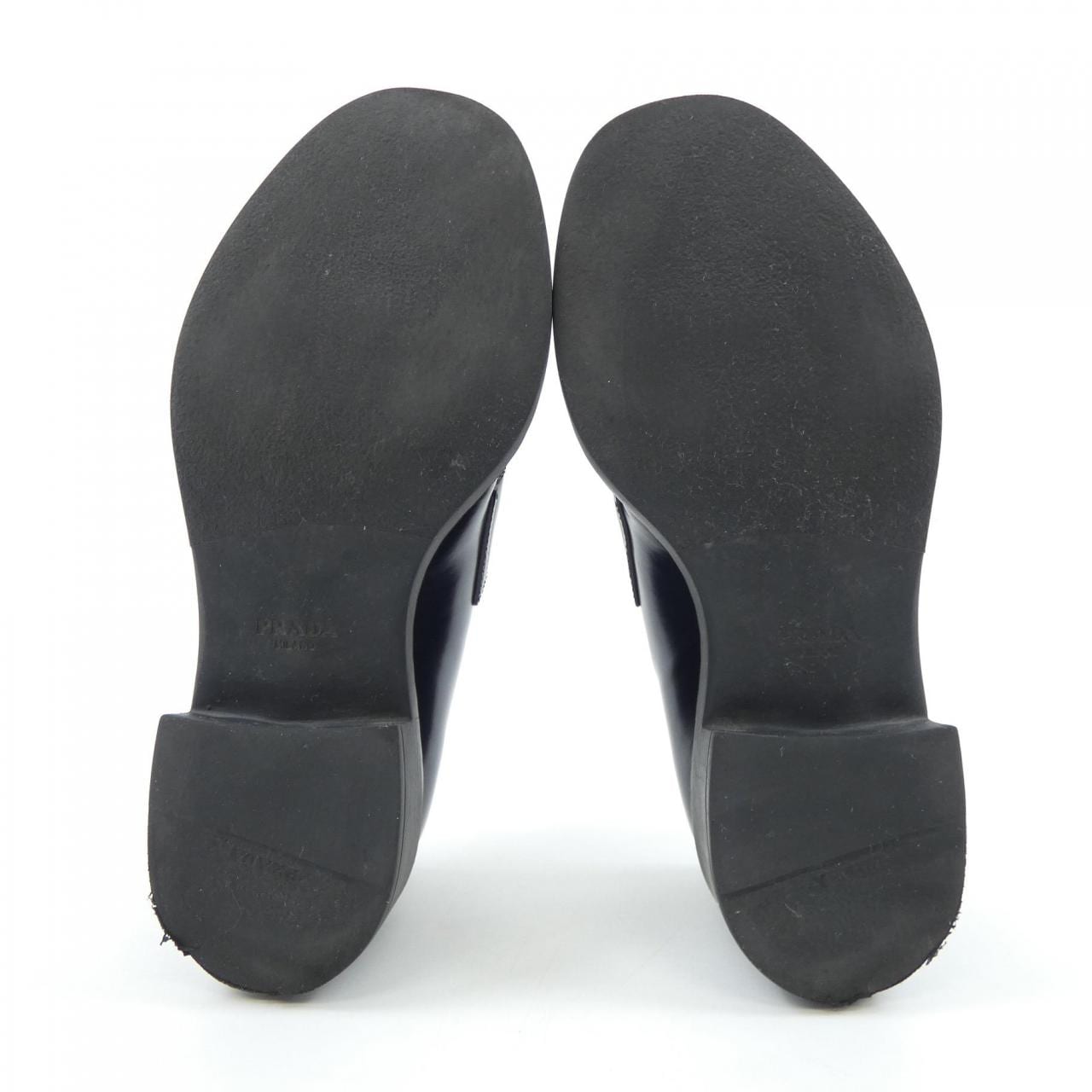 Prada Chocolate Loafers with Triangle Logo 1D246M Shoes