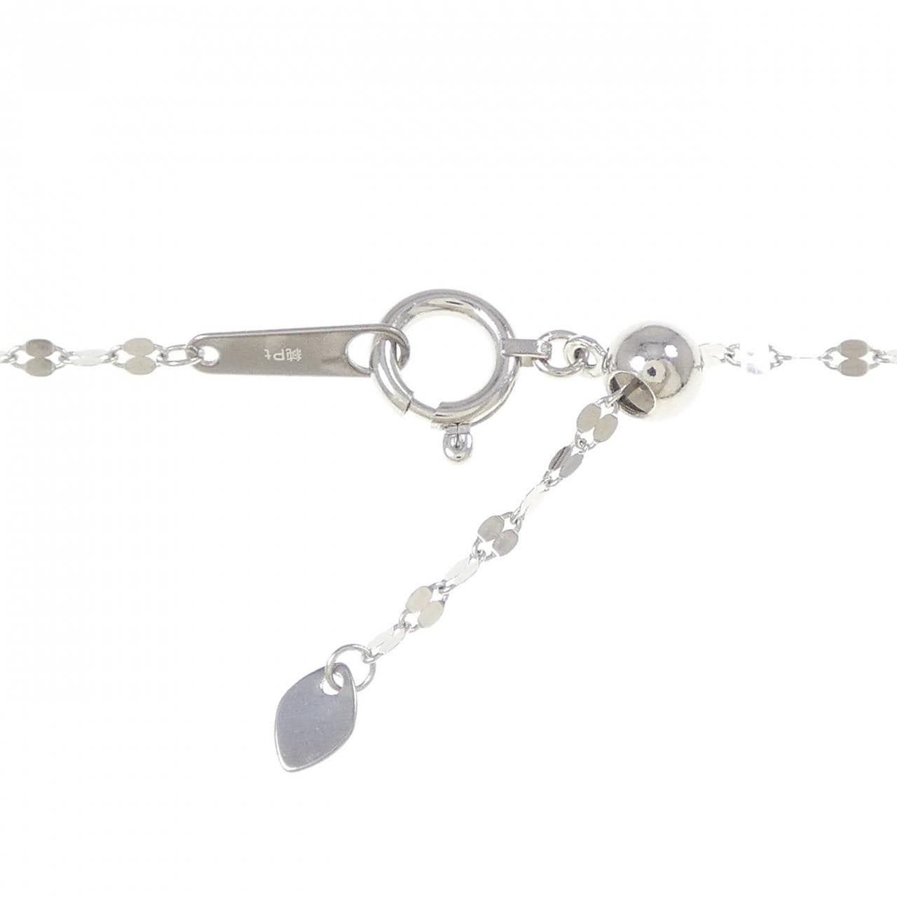 PT900/Pure PT Blue Topaz Necklace 5.00CT