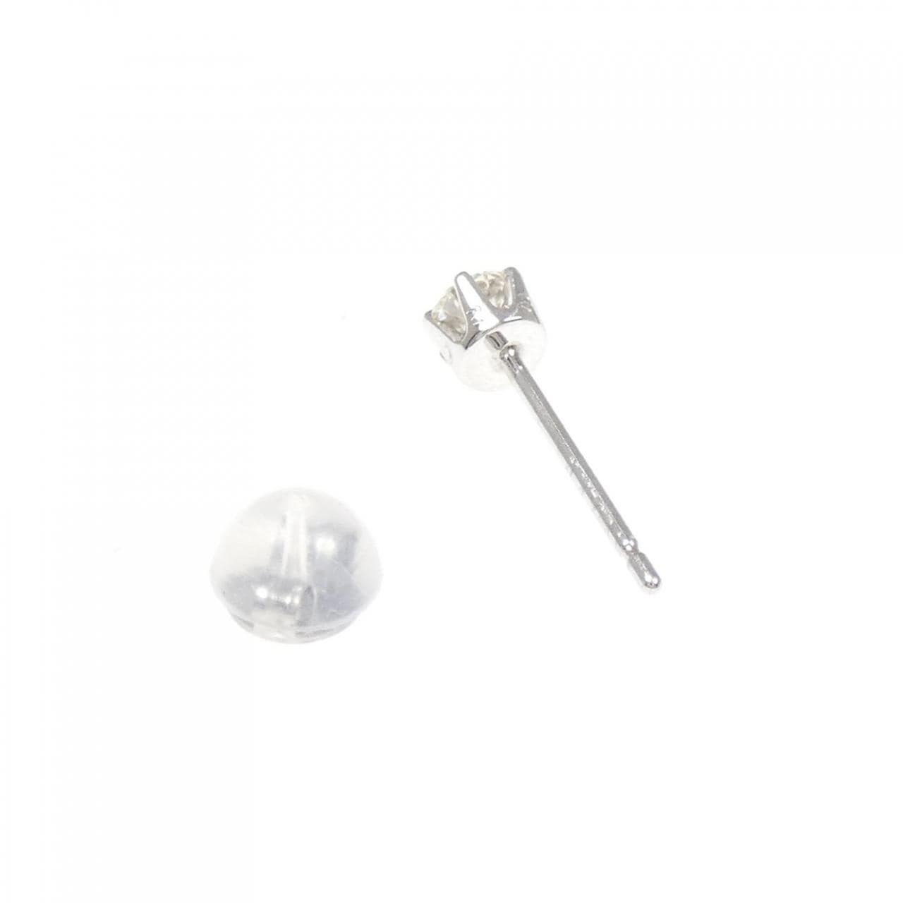 PT900 solitaire Diamond earrings 0.22CT one ear