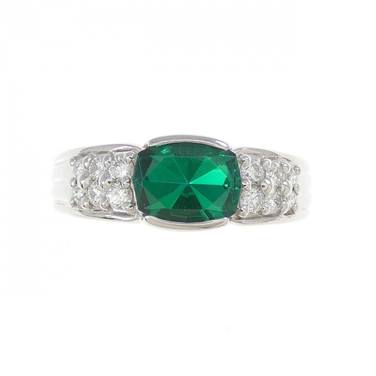 クレサンベール 合成エメラルド リング 0.80CT