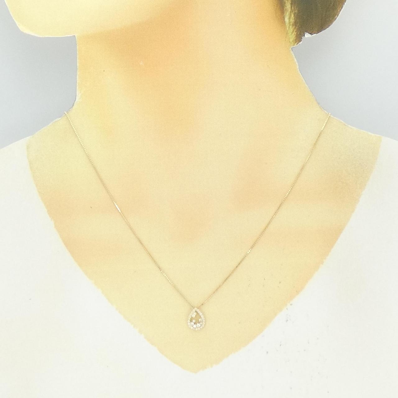 K18YG ダイヤモンド ネックレス 0.18CT