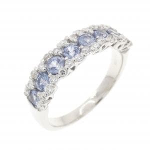 750WG サファイヤ リング 1.10CT