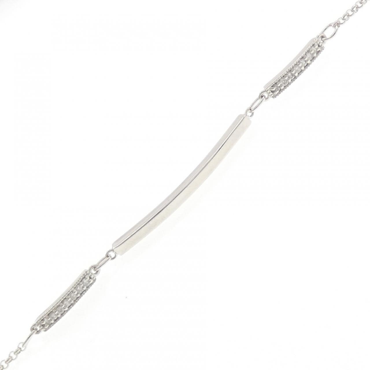 K18WG ダイヤモンド ブレスレット 0.15CT