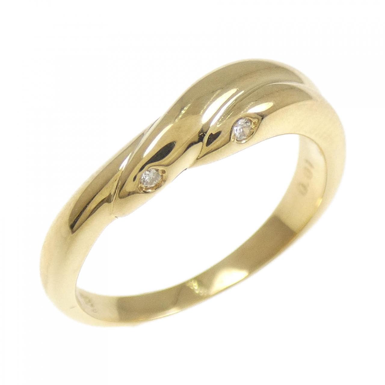 K18YG ダイヤモンド リング 0.01CT