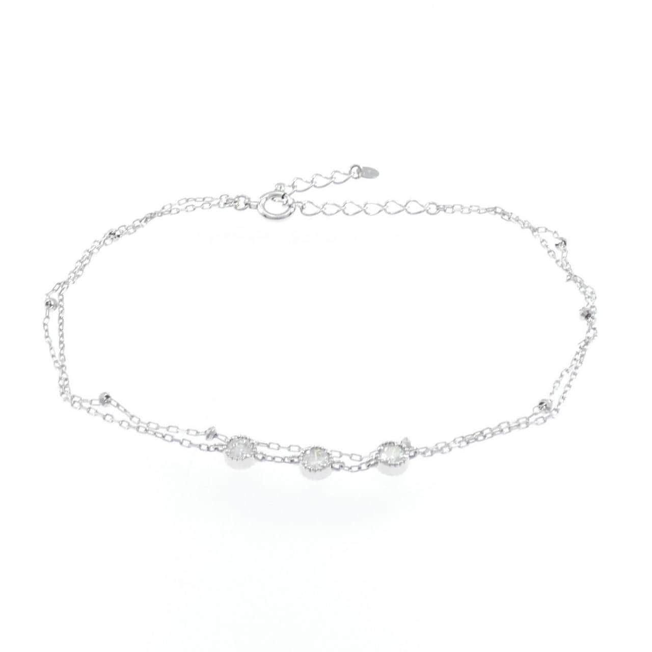 K18WG ダイヤモンド ブレスレット 0.20CT