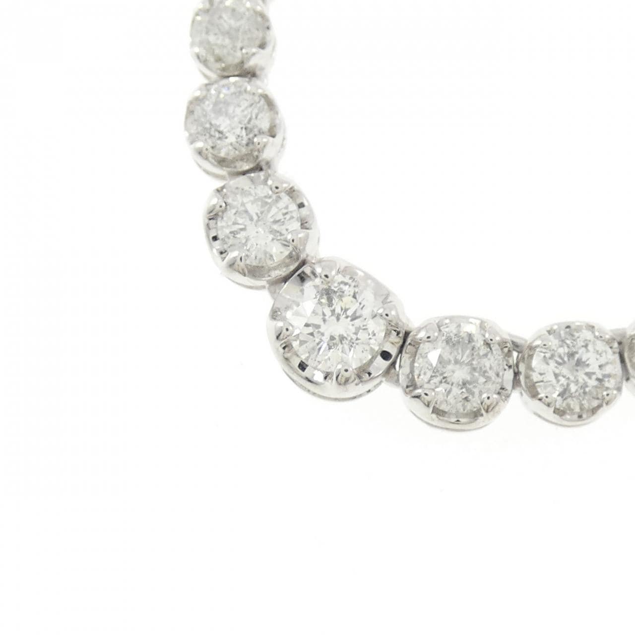 K18WG ダイヤモンド ネックレス 5.00CT