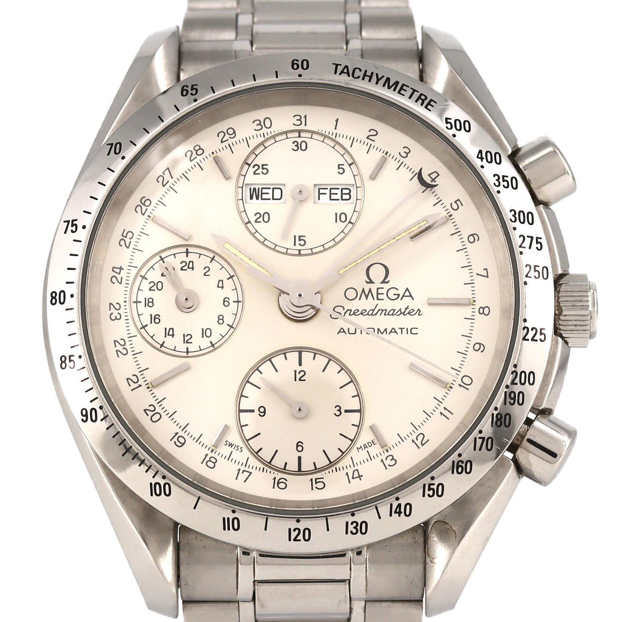 【免保养优惠价】欧米茄超霸系列星期日历腕表 3521.30 不锈钢自动上弦