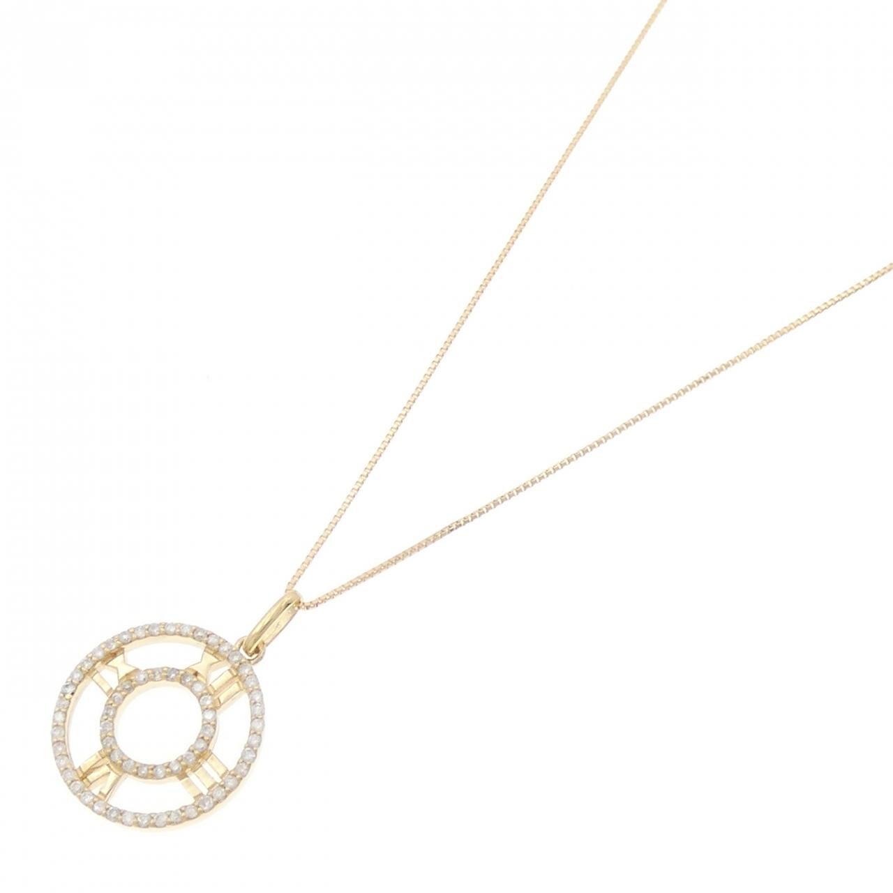 K18YG ダイヤモンド ネックレス 0.23CT