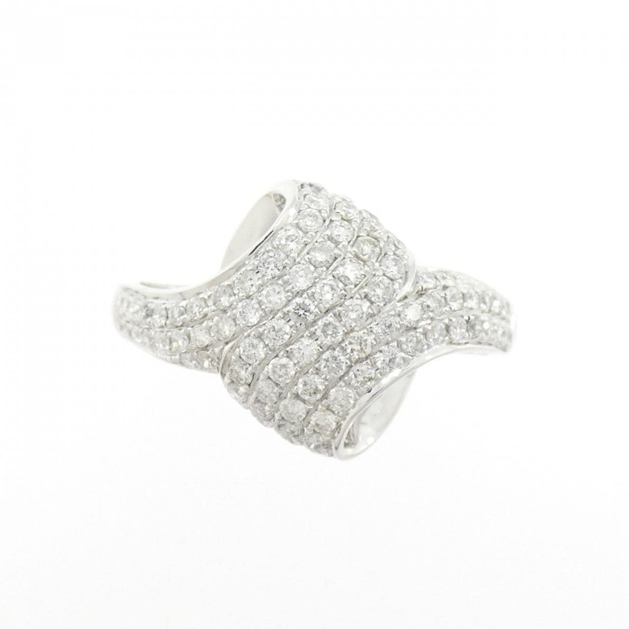 K18WG ダイヤモンド リング 0.65CT