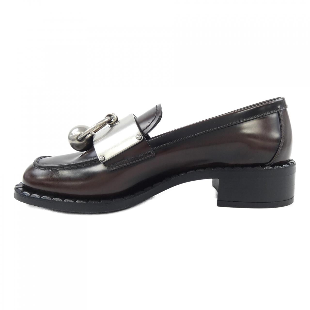 プラダ PRADA メタルディティール付ブラッシュドレザーローファー 1D981N シューズ
