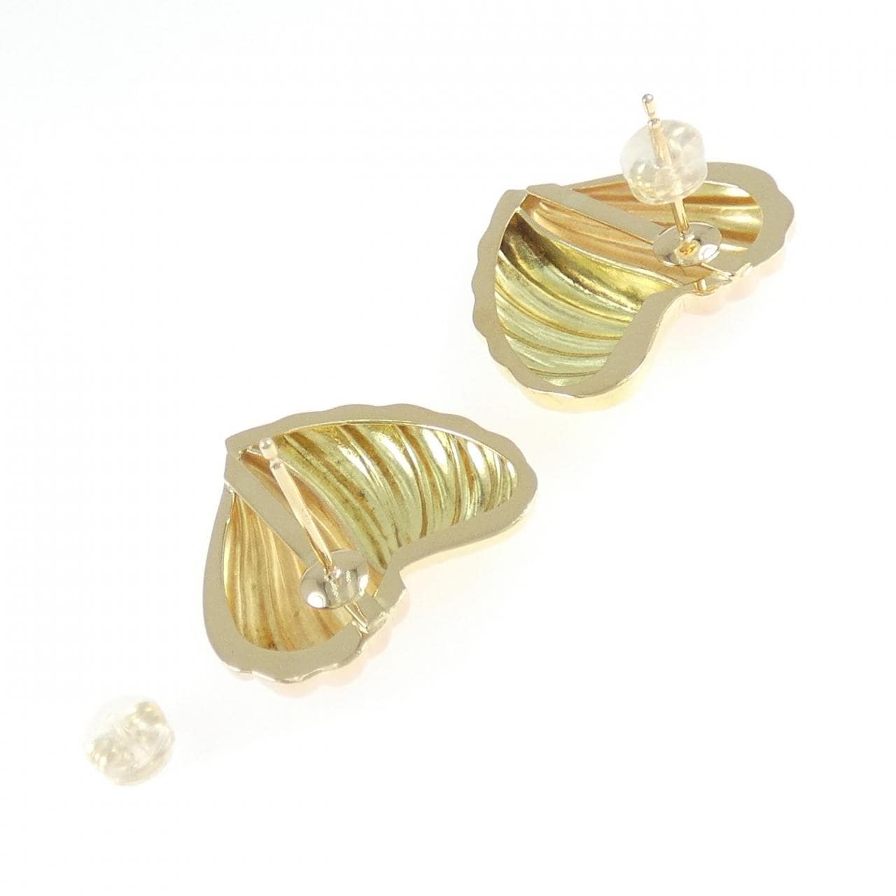 K18YG/K18PG ハート ピアス