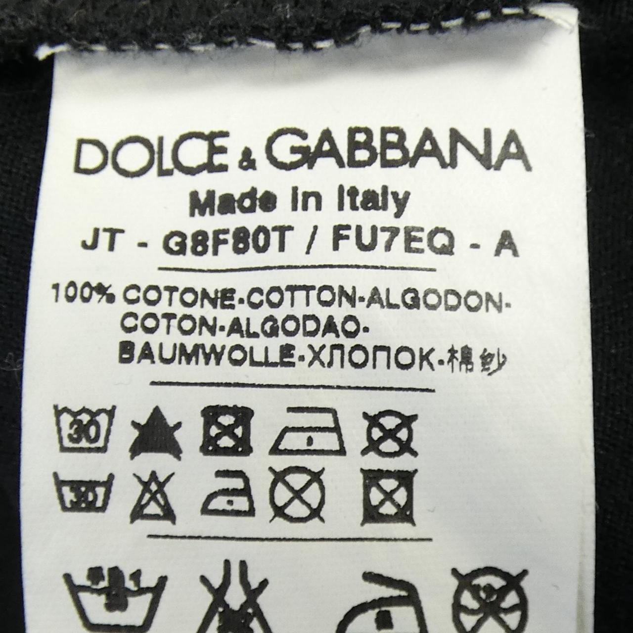 ドルチェアンドガッバーナ DOLCE&GABBANA G8F80T/FU7EQ Tシャツ