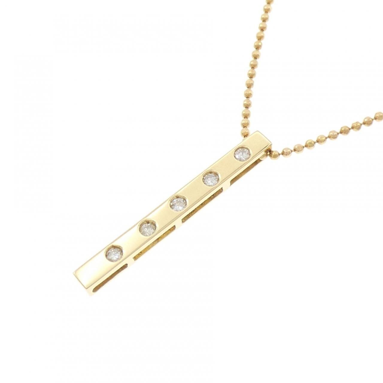 K18YG ダイヤモンド ネックレス 0.13CT
