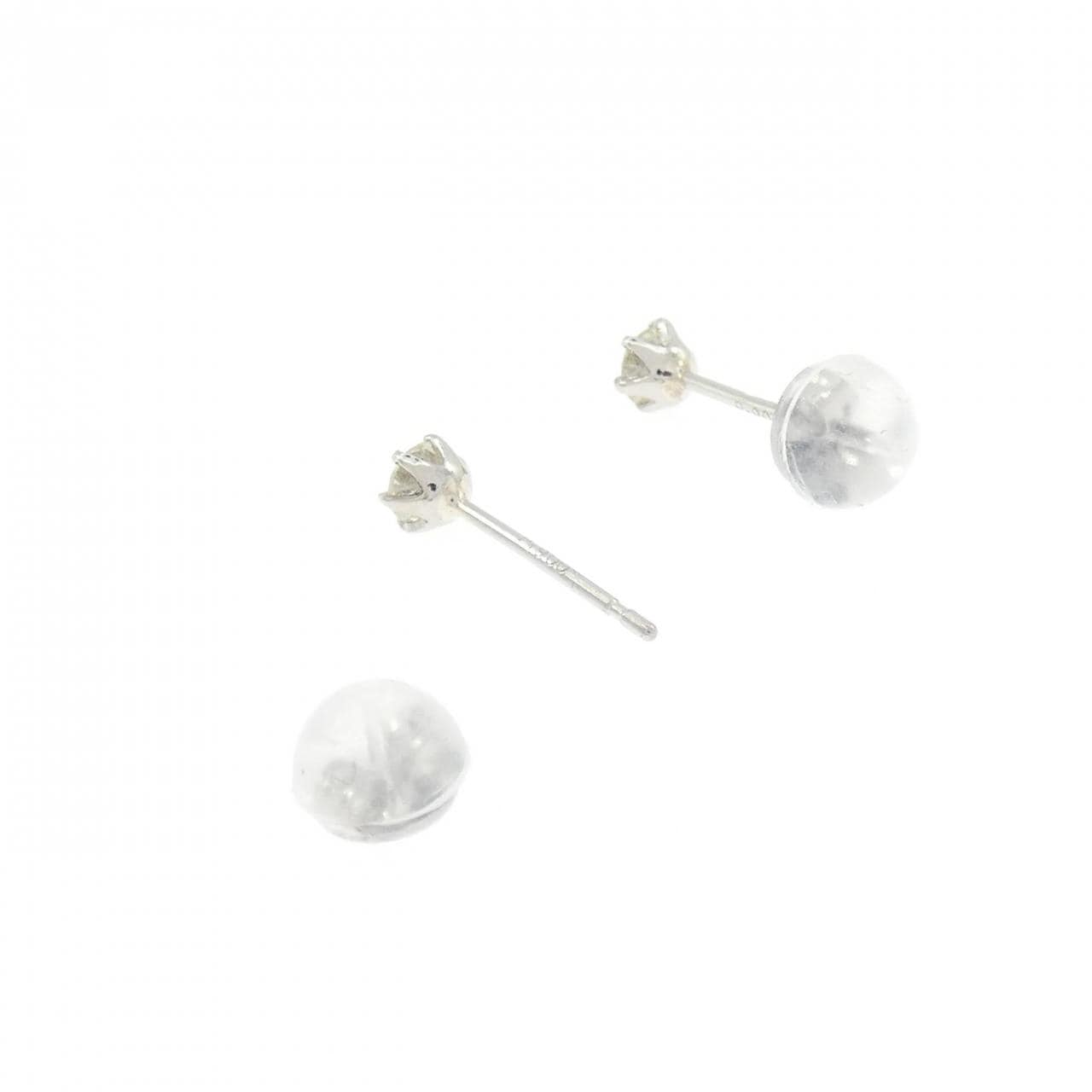 PT900 ソリティア ダイヤモンド ピアス 0.2CT
