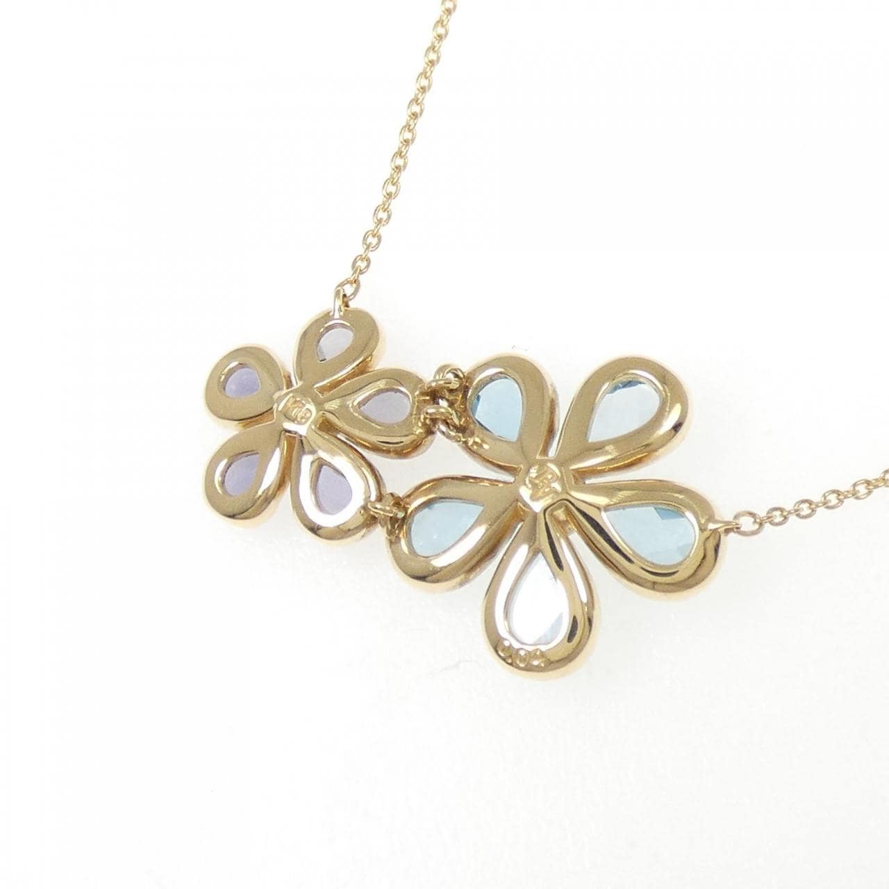 ポンテヴェキオ フラワー カラーストーン ネックレス