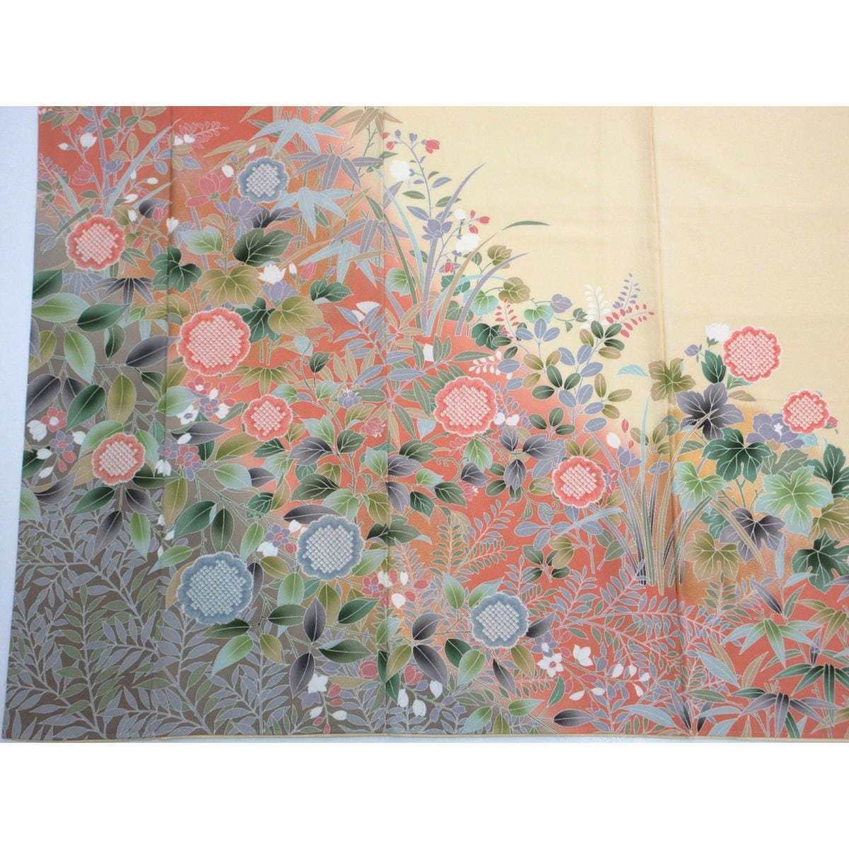 Homongi, Yuzen gold color processing, blur dyeing