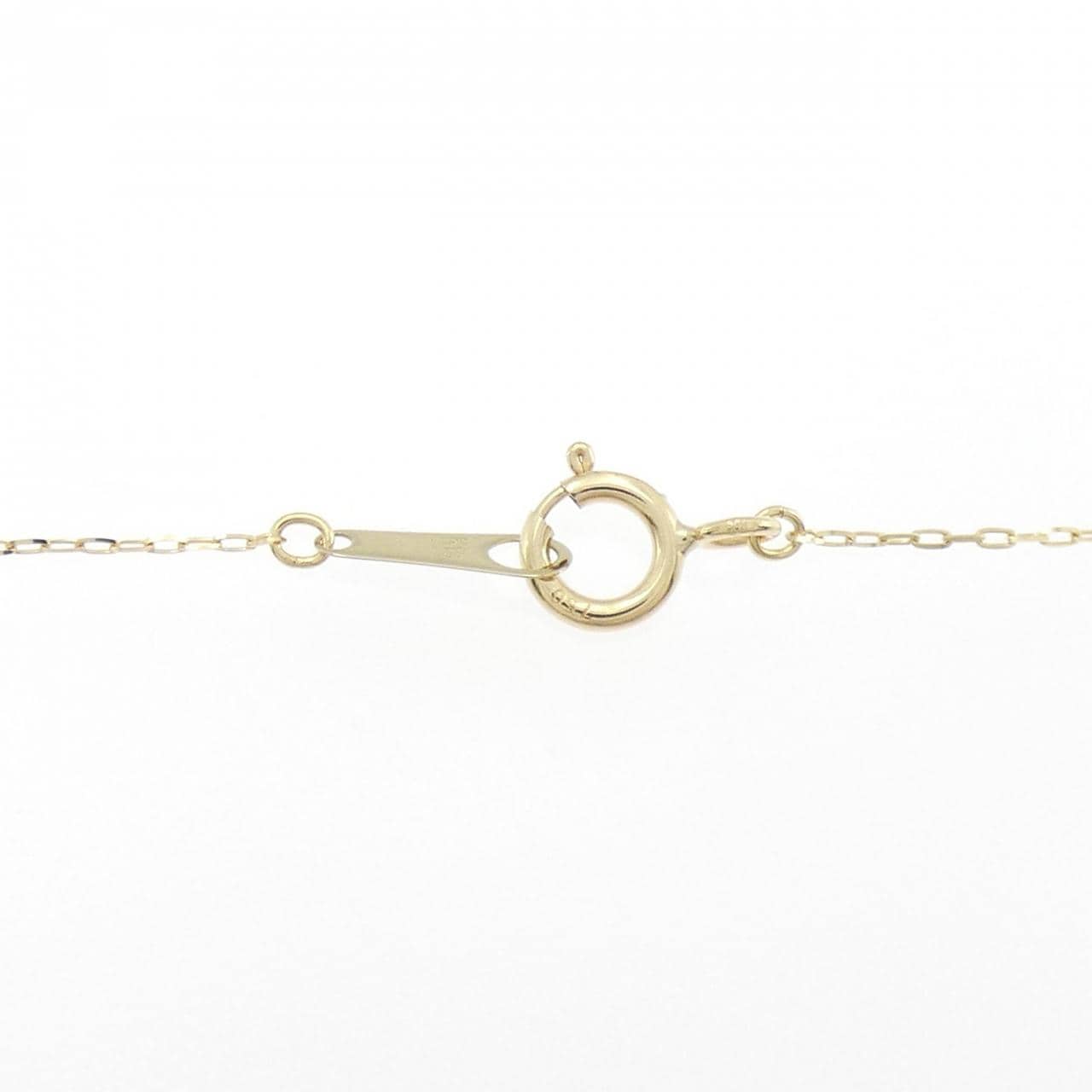 【再加工款】K18YG钻石项链 0.37克拉