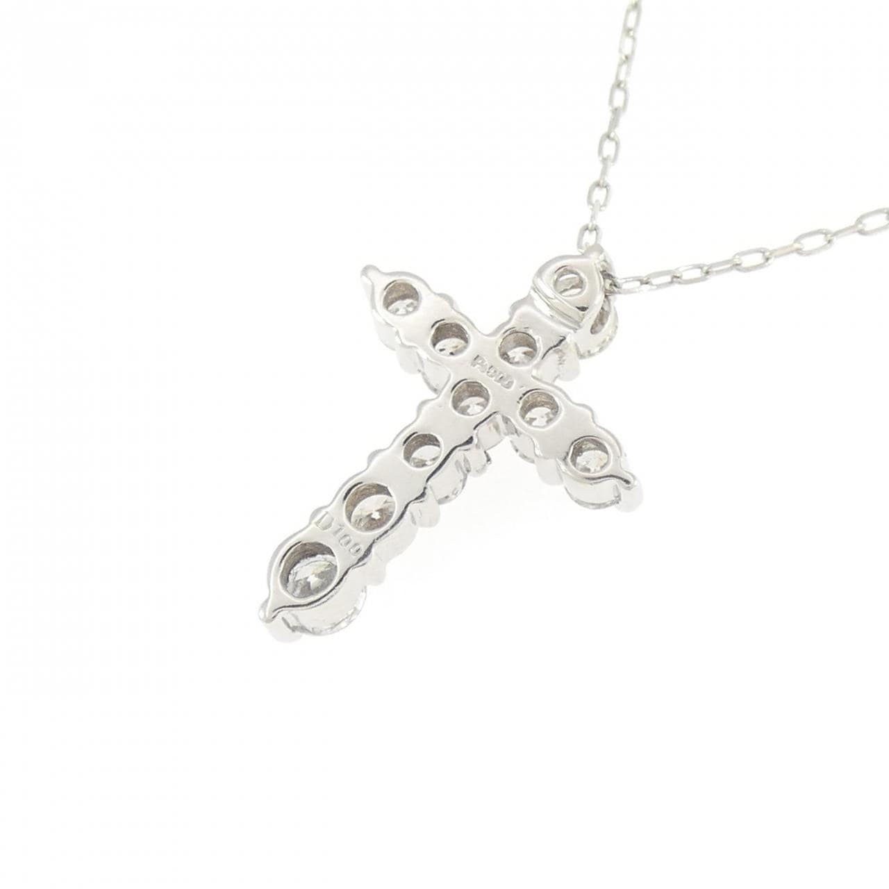 PT900/PT850 クロス ダイヤモンド ネックレス 1.00CT