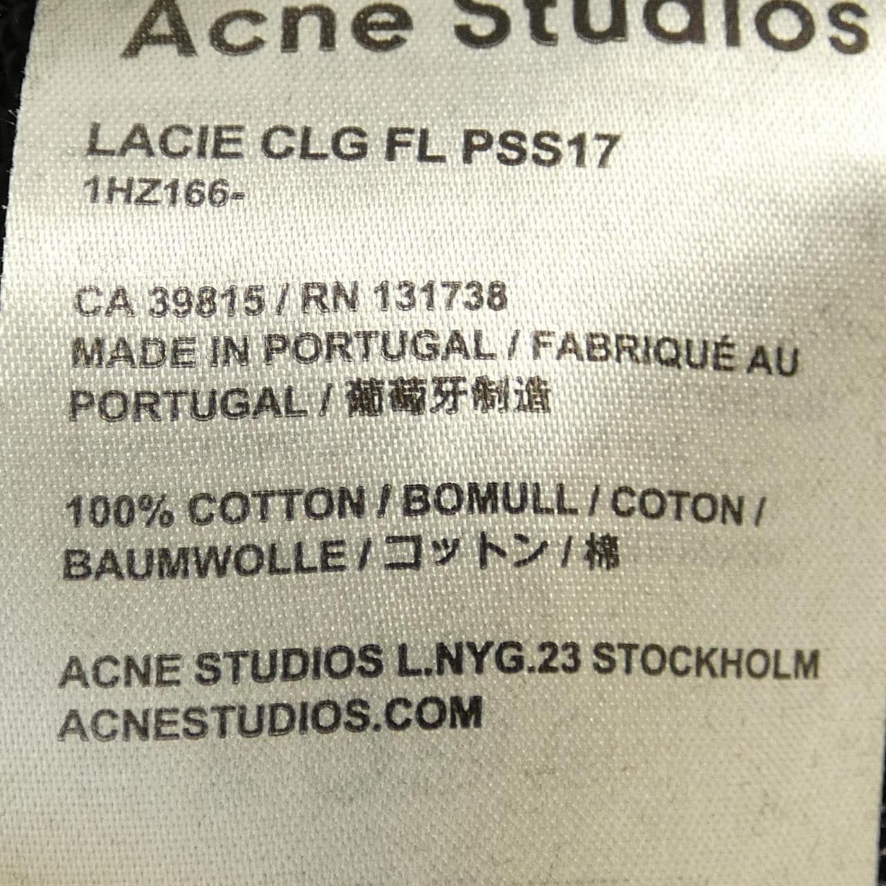 アクネストゥディオズ ACNE STUDIOS パンツ