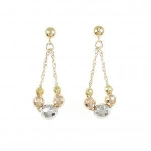 K18スリーカラー ピアス