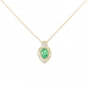 K18YG エメラルド ネックレス 0.44CT
