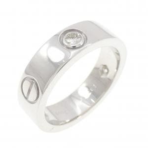 カルティエ ラブ ハーフダイヤ リング