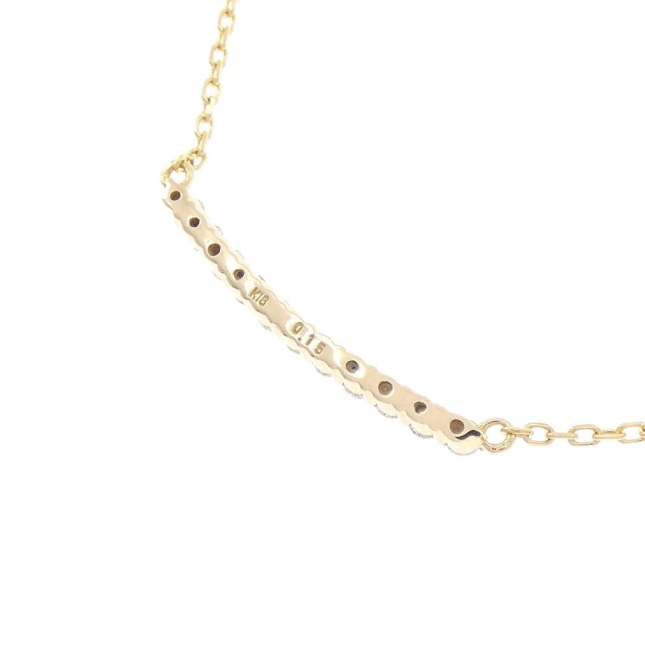K18YG ダイヤモンド ネックレス 0.15CT