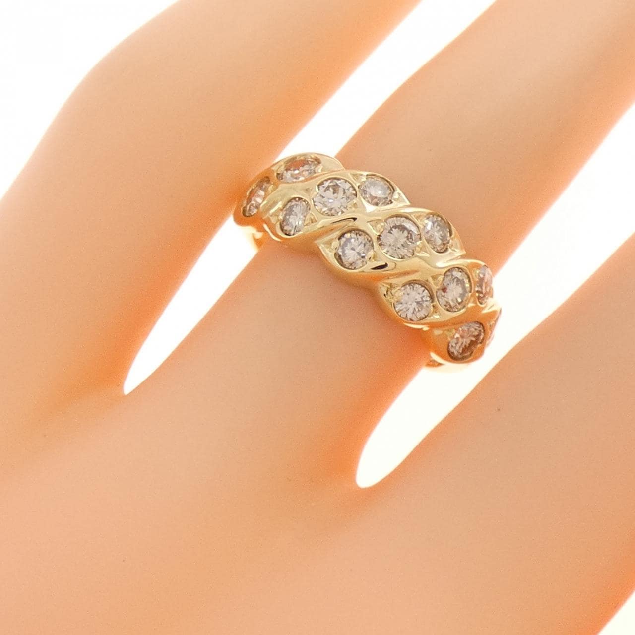 K18YG ダイヤモンド リング 1.00CT