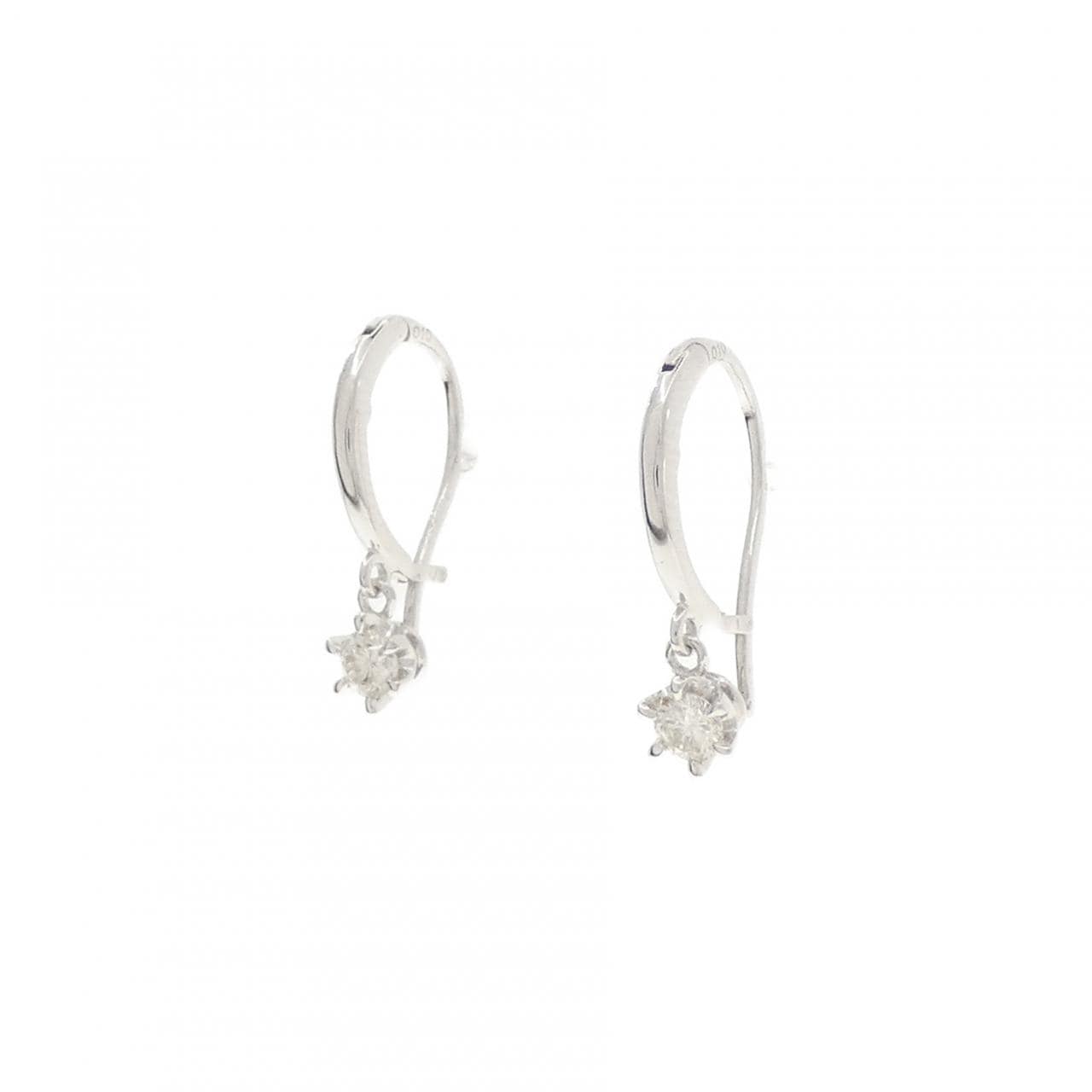 K18WG ダイヤモンド ピアス 0.20CT