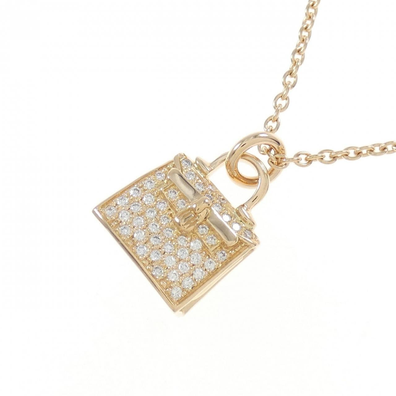 HERMES Kelly Necklace 0.21CT