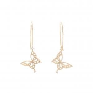 K10PG バタフライ ダイヤモンド ピアス