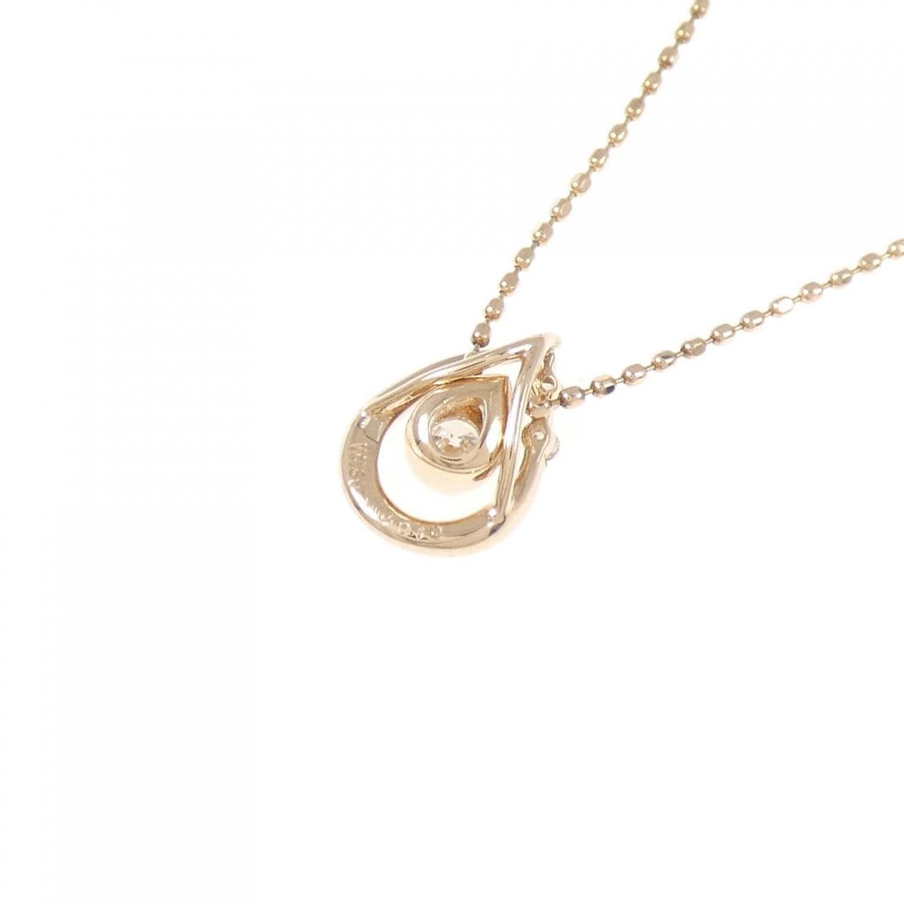 K10PG ダイヤモンド ネックレス 0.10CT